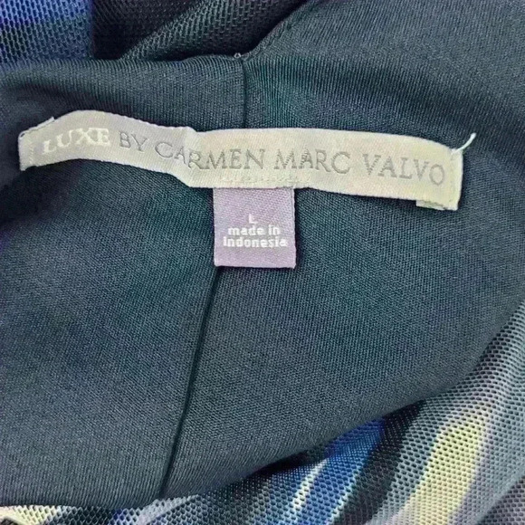 Carmen Marc Valvo Size L Maxi Dress - Picture 7 of 11